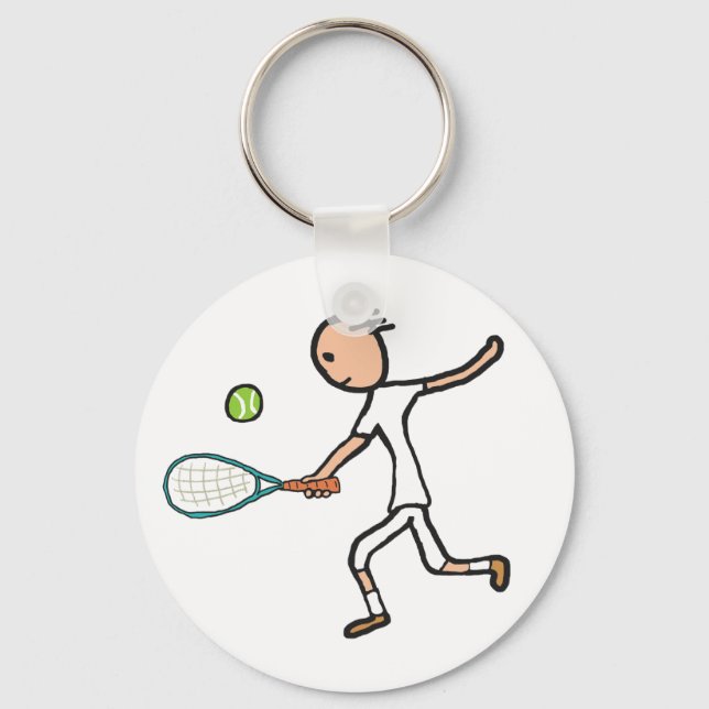 Tennis Player Keychain (Front)