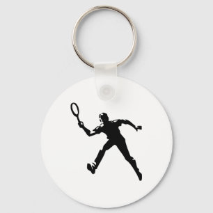 Tennis Player Keychain