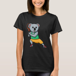 Tennis Player Koala Bear Tennis Coach Racket Game T-Shirt