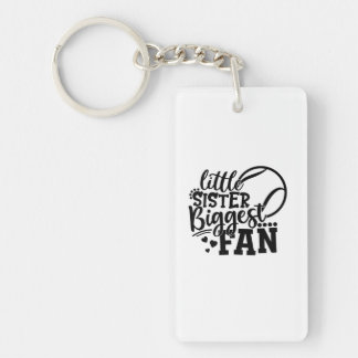 Tennis Player | Little Sister Biggest Fan Tennis Keychain