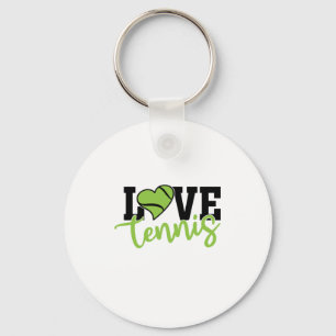 Tennis Player Love Tennis Keychain