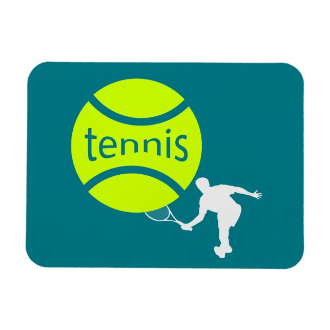 Tennis player magnet (Horizontal)