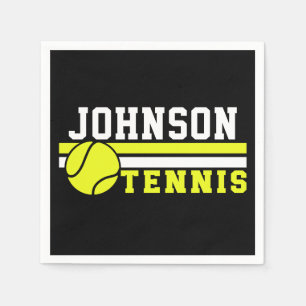 Tennis Player NAME Ball Game Court Personalized Napkin