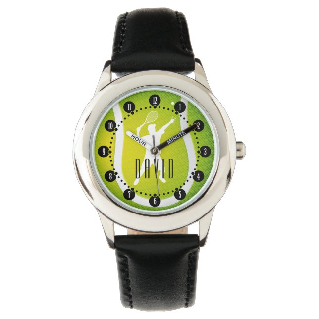 Tennis Player Name | Cool Sport gifts Watch (Front)