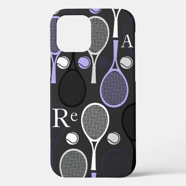Tennis Player Name Letters Personalized Sport Team Case-Mate iPhone Case (Back)