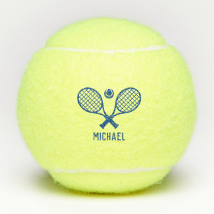 Tennis Player Name Monogram Personalized Balls