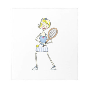 TENNIS PLAYER NOTEPAD
