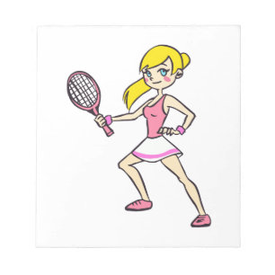 TENNIS PLAYER NOTEPAD