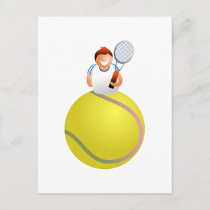 Tennis Player Postcard