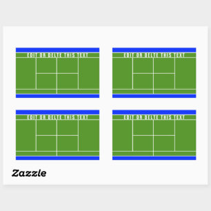 Tennis Player rectangular sticker