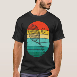 Tennis Player Retro Sunset Tennis Racquet & Ball C T-Shirt