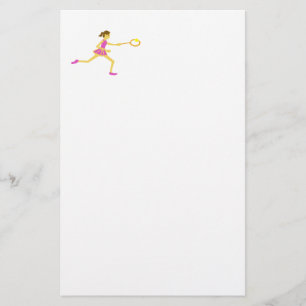 Tennis player stationery