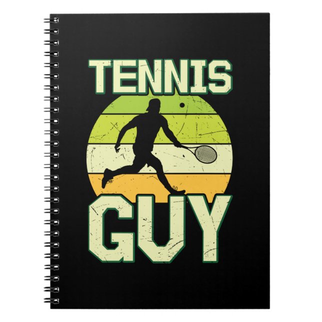 Tennis Player | Tennis Guy Notebook (Front)