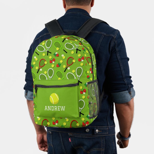 Tennis Player Tennis Racquets Pattern Printed Backpack (Insitu (Model))