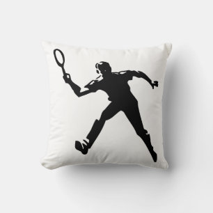 Tennis Player Throw Pillow
