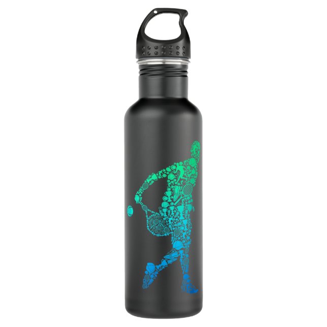 Tennis Player Youth Men Kids Boys  710 Ml Water Bottle (Front)