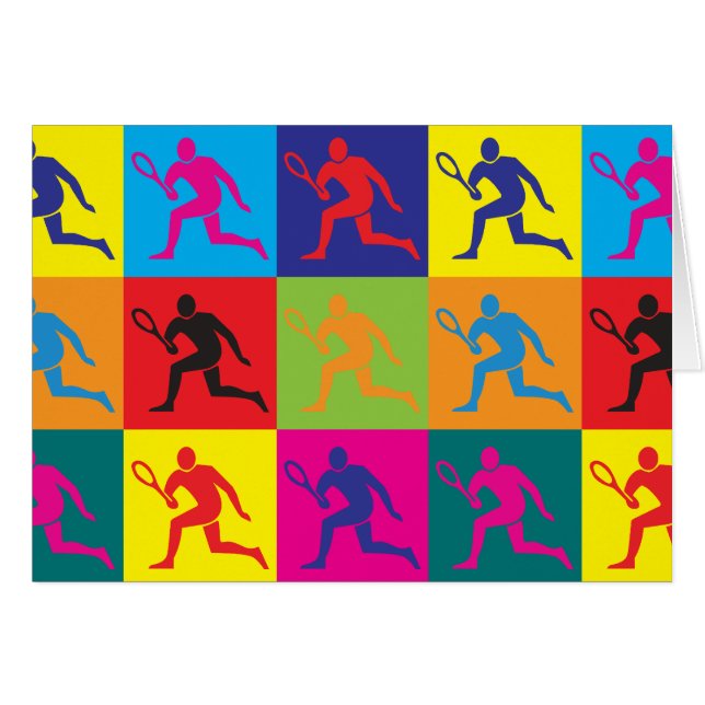 Tennis Pop Art (Front Horizontal)