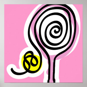 Tennis poster for girl