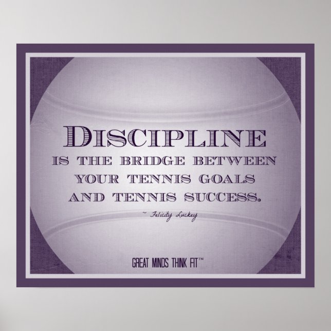 Tennis Poster with Quote 002 (Front)