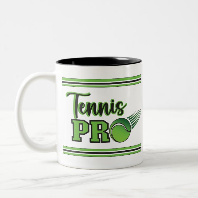 Tennis Professional Two-Tone Coffee Mug (Left)