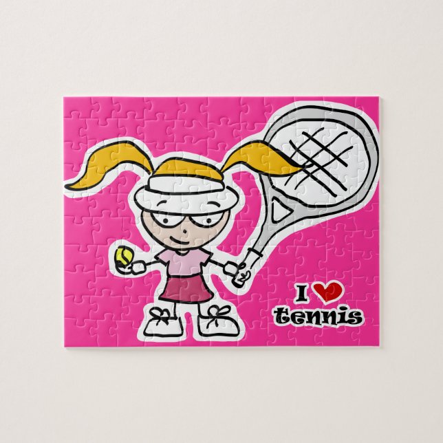 Tennis puzzle cadeau pour les filles (Horizontal)