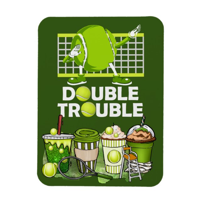Tennis Puzzles with funny saying for player Magnet (Vertical)