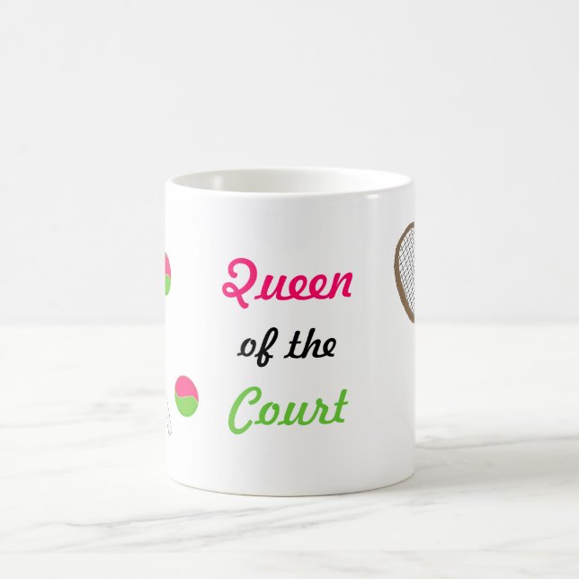 Tennis - Queen of the Court Coffee Mug (Center)