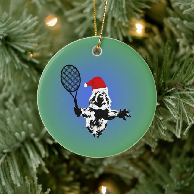 Tennis Quokka Ornement de Noël (Arbre)