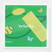 Tennis racket and ball BBQ or kids Birthday party