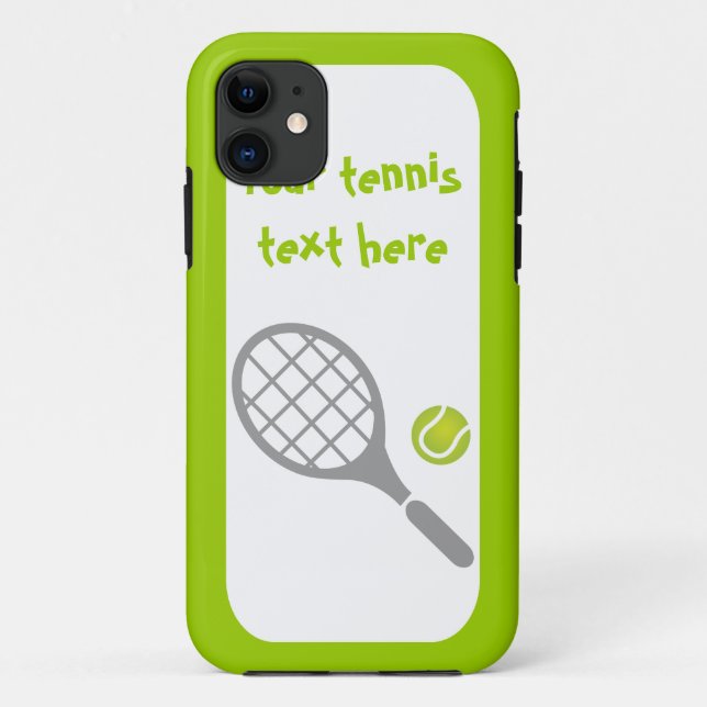 Tennis racket and ball custom Case-Mate iPhone case (Back)