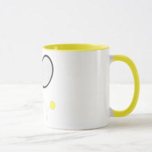 Tennis Racket And Ball Mug