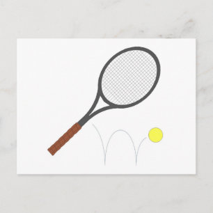 Tennis Racket And Ball Postcard