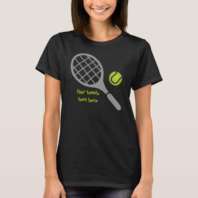 Tennis racket and ball T-Shirt (Front)