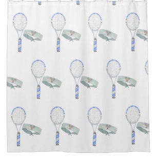 Tennis Racket and head band watercolor  