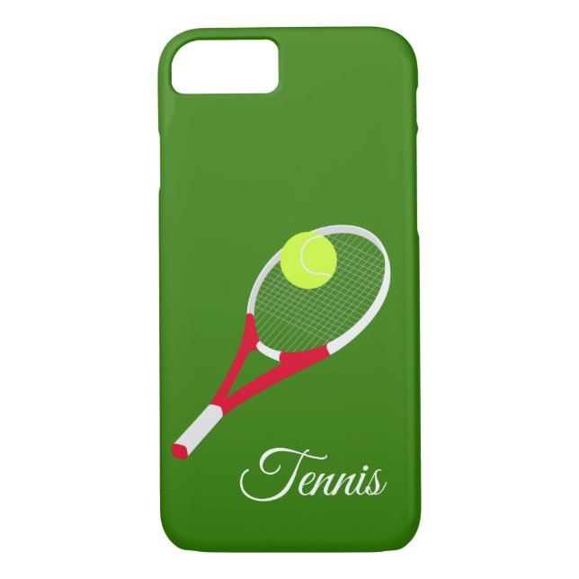Tennis racket and tennis ball Case-Mate iPhone case (Back)