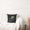 Tennis Racket Monogram Name Throw Pillow