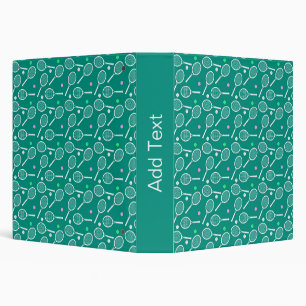 Tennis Racket Pattern  Binder