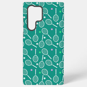 Tennis Racket Pattern  Green   Samsung Galaxy Case