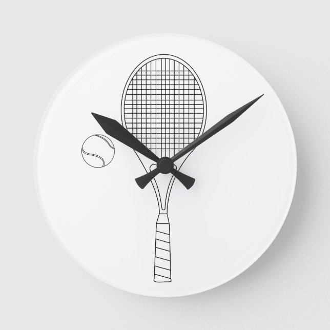 Tennis Racket Wall Clock (Front)