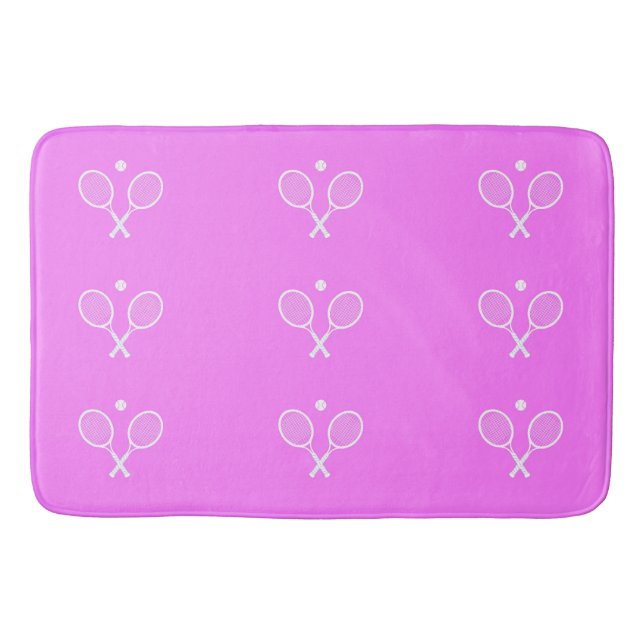 Tennis Rackets and Ball    Bath Mat (Front)
