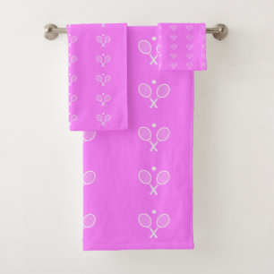 Tennis Rackets and Ball Bath Towel Set