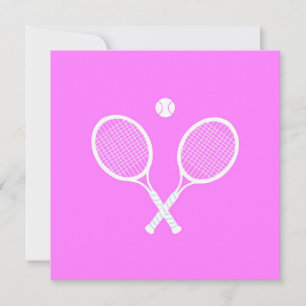 Tennis Rackets and Ball Invitation