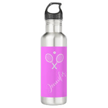 Tennis Rackets and Ball Personalized Deep Pink
