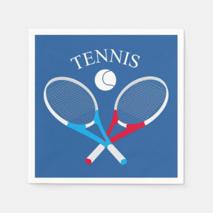 Tennis rackets and tennis ball napkin