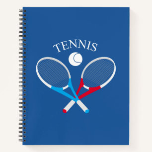 Tennis rackets and tennis ball notebook