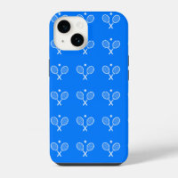 Tennis Rackets Blue Background