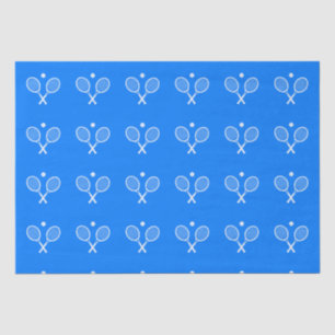 Tennis Rackets Blue Background   Tissue Paper