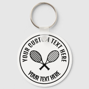 Tennis Rackets Icon Custom Keychain