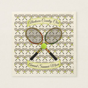 Tennis Rackets Napkins