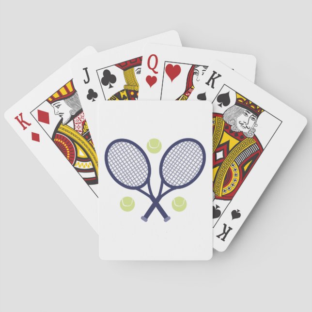 Tennis Rackets Playing Cards (Back)
